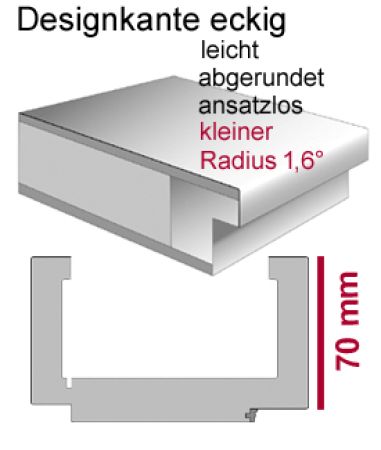 Wohnungseingangstür 37 dB mit Zarge - Weißlack 9003 CPL eckig - Klimaklasse 3